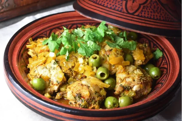Large Chicken Tagine with Preserved Lemon and  Olives